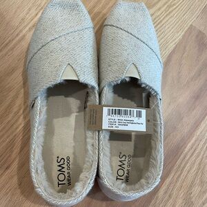 TOMS Women’s Alpargata Natural Cozy Herringbone